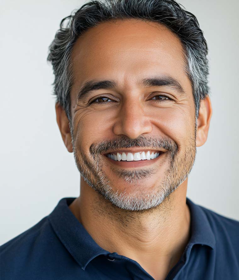 Male Smiling at Ethos